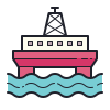 Offshore-Bohrinsel icon