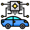 Self-driving car icon