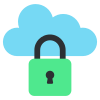 external-Locked-Cloud-security-flat-vol-2-vectorslab icon