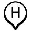 Маркер H icon