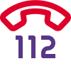 Common emergency telephone number from the european union icon