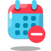 カレンダーマイナス icon