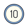 10 в круге icon