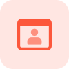 Online user social profile for web login icon