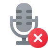 Block Microphone icon