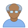사람-노인-남성-피부-유형-6 icon