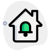 Notification of any smart home function alert bell logotype icon