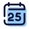 Calendar 25 icon