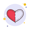 Half Heart icon