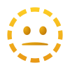 visage-emoji-en-pointillé icon