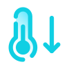 Thermometer unten icon