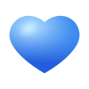 Coração azul icon