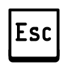 Esc icon