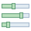Mixer de configurações horizontal icon