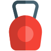 Kettle bell weight exercise for strength core workout icon