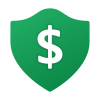 Shield With a Dollar Sign icon