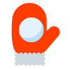 Glove With Snowball icon