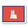 Flagge von Hamburg icon