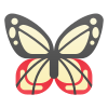 Parantica Sita borboleta icon