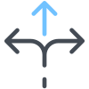 Three Way Direction icon