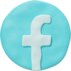 Facebook rodeado de círculo icon