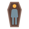 uomo morto nella bara icon