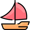 Mittelgroßes Segelschiff icon