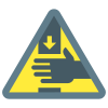 Warning Crushing Of Hands icon