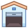 Garage ouvert icon