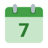 カレンダー-週7 icon