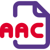 Advanced Audio Coding AAC is an audio coding standard for digital audio compression icon