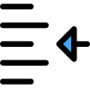 Indent right shift arrow-direction align format increase-margin paragraph icon