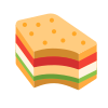 Надкушенный сендвич icon