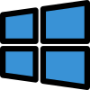 Microsoft Windows is a group of several graphical operating system families icon