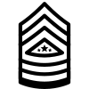 Sergeant Major of Army SMA icon