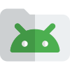 Folders in Android operating system the bot Logotype icon