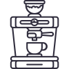 Coffe machine icon