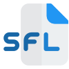 SFL file extension is mostly used by Sound Forge digital audio editing software icon