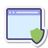 Servidor de seguridad de aplicaciones web icon