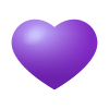 cœur violet icon