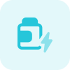 Multi vitamin capsule pill bottle isolated on a white background icon