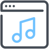 streaming de áudio icon