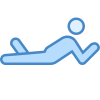 사람이 누워있는 icon