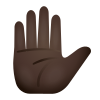 Raised Hand Dark Skin Tone icon