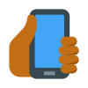 Hand-mit-Smartphone-Hauttyp-5 icon