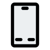 Basic smart phone features with classical button layout icon