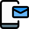 Email on cell phone icon