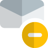 Delete email message icon