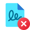 Agreement Delete icon