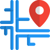 Map location of consignee parcel delivery method icon